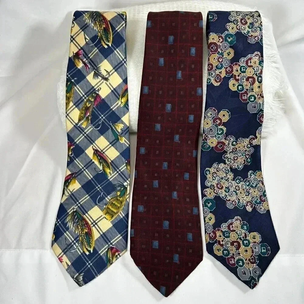 Geoffrey Beene, Tommy Hilfiger, Cezani Silk Ties-Set of 3